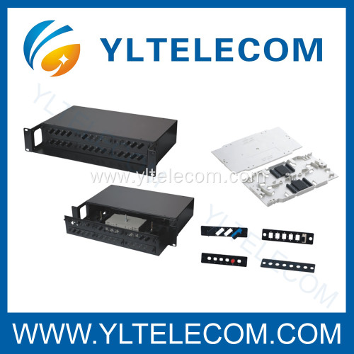 FO Patchpanels 2U Sliding black